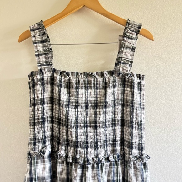 Veronica Beard Ziada Plaid Sleeveless Midi Dress size 12 - Picture 7 of 12